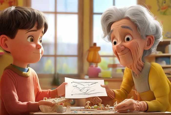 诚信故事儿童画，诚信故事简笔画