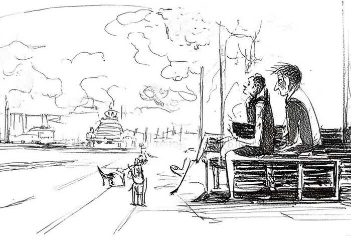 等车故事简笔画 - 等车故事简笔画怎么画