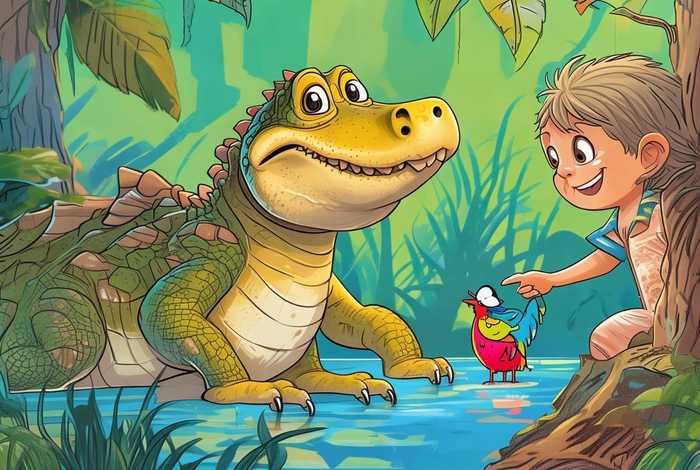 鳄鱼儿童故事英语版 鳄鱼英语绘本故事