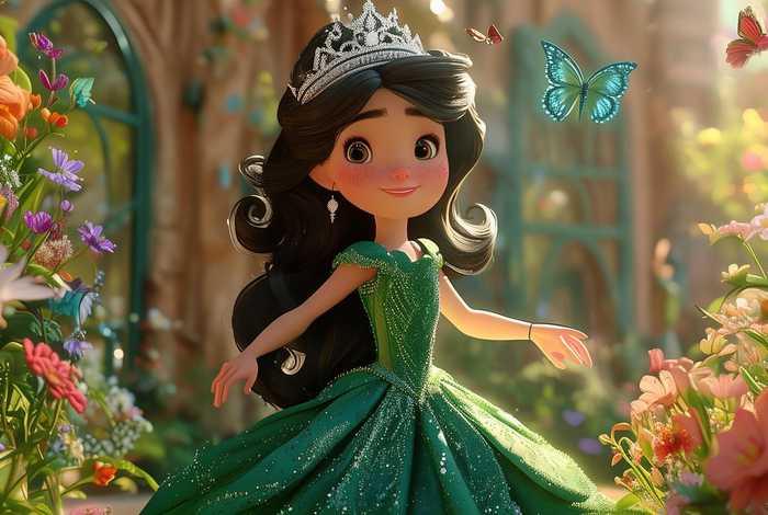 爱臭美的公主故事，爱臭美的小公主故事