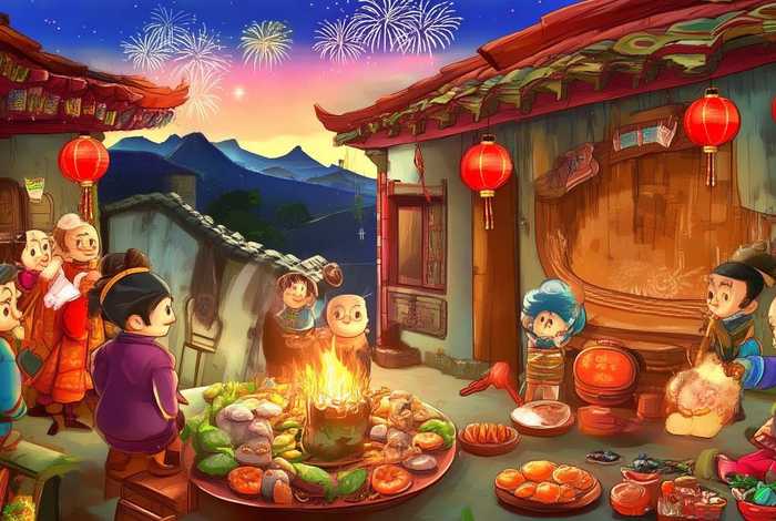 春节的传说,故事 - 春节的传说,故事,风俗