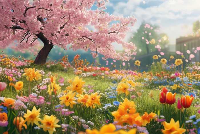 春天花的故事 课程故事春天的花朵