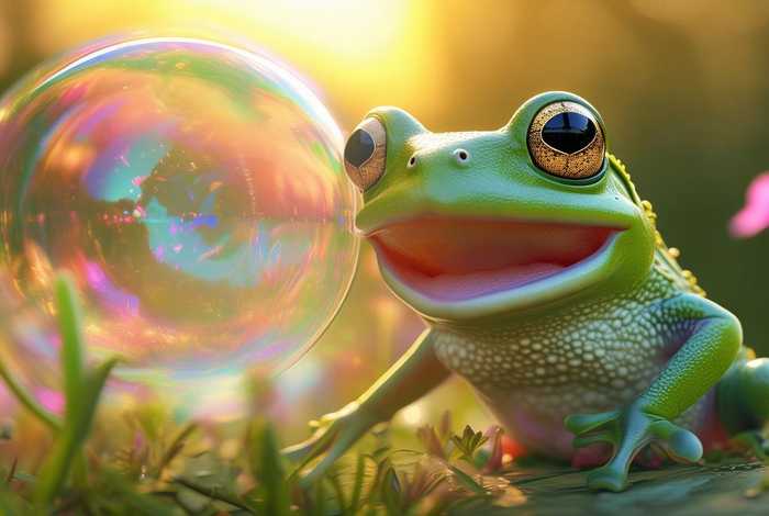 爱吹泡泡的小青蛙故事（关于吹泡泡的小故事）