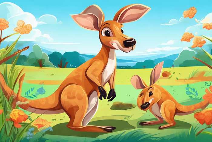 袋鼠儿童画(袋鼠儿童画图片大全) 袋鼠儿童画(袋鼠儿童画图片大全)