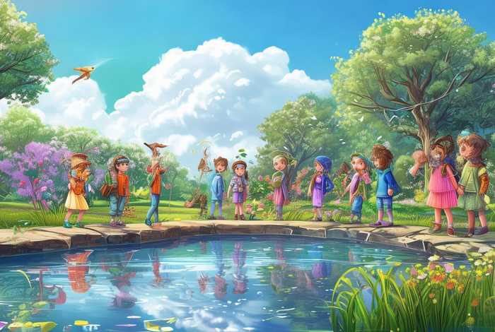 春天里的池塘小学生作文，春天的小池塘作文300字