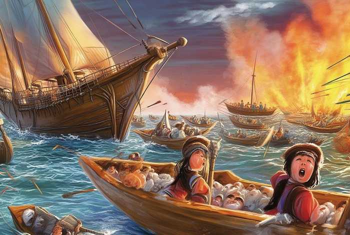 赤壁之战儿童故事彩图、赤壁之战幼儿故事 赤壁之战儿童故事彩图、赤壁之战幼儿故事