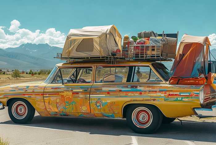 车子旅行 - 车子旅行架