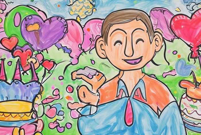 爸爸生日绘画作品;爸爸生日绘画作品四年级 爸爸生日绘画作品;爸爸生日绘画作品四年级