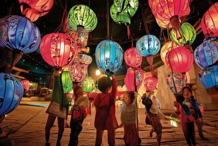 灯笼 儿童（灯笼 儿童绘画）