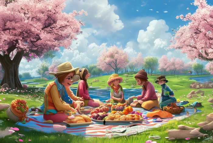 春游故事图片 春游故事图片素材