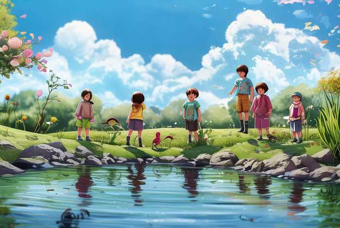 春天里的池塘小学生作文，春天的小池塘作文300字