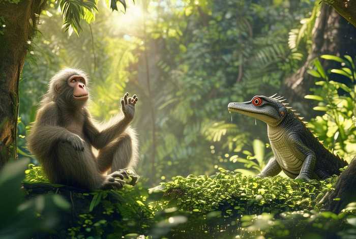 鳄鱼和猴子的故事 鳄鱼和猴子的故事英文版