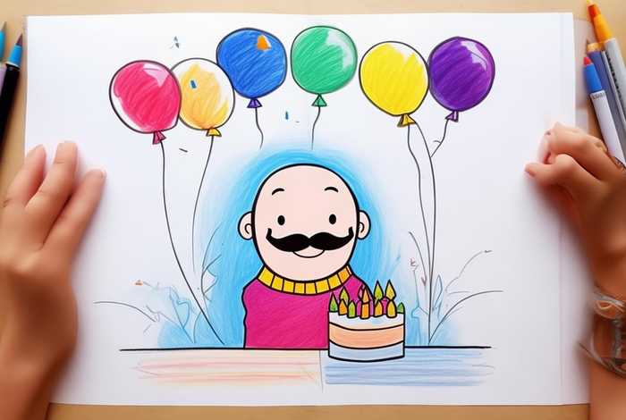 爸爸生日儿童画简单、爸爸生日儿童画简单又好看