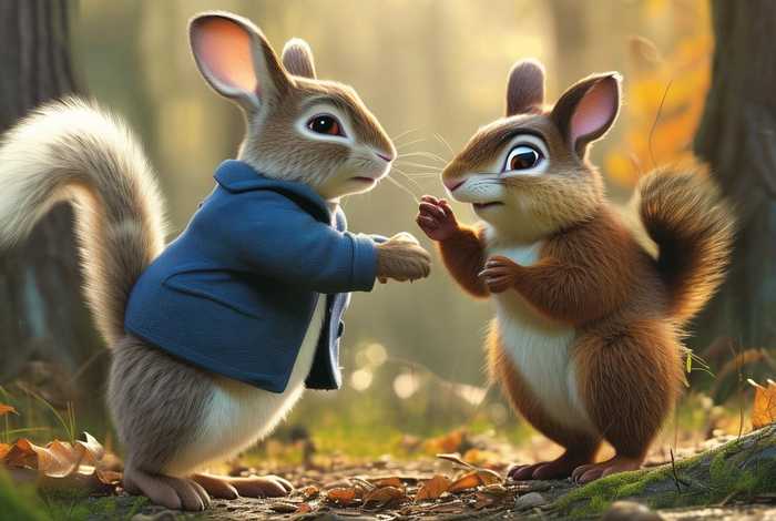 比得兔松鼠吵架的故事；比得兔松鼠吵架的故事在线听