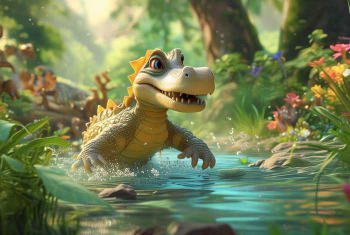 鳄鱼故事儿童故事 - 鳄鱼幼儿故事