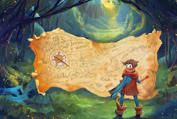 藏宝图绘本故事、关于藏宝图的绘本