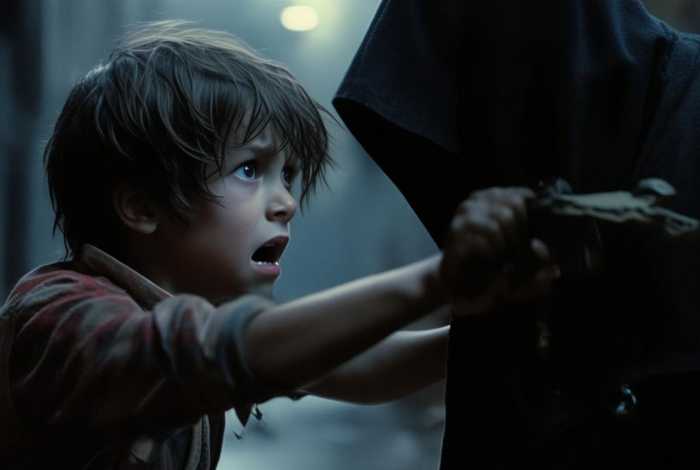 绑匪小男孩，小男孩智斗绑匪电影