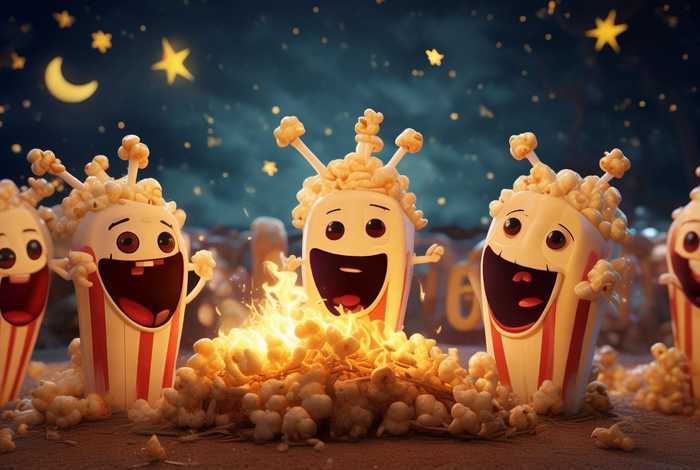 爆米花故事（爆米花的故事笑话）