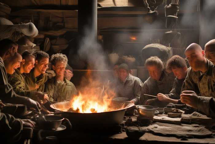 炊事班的故事画画 - 炊事班的故事画画作品