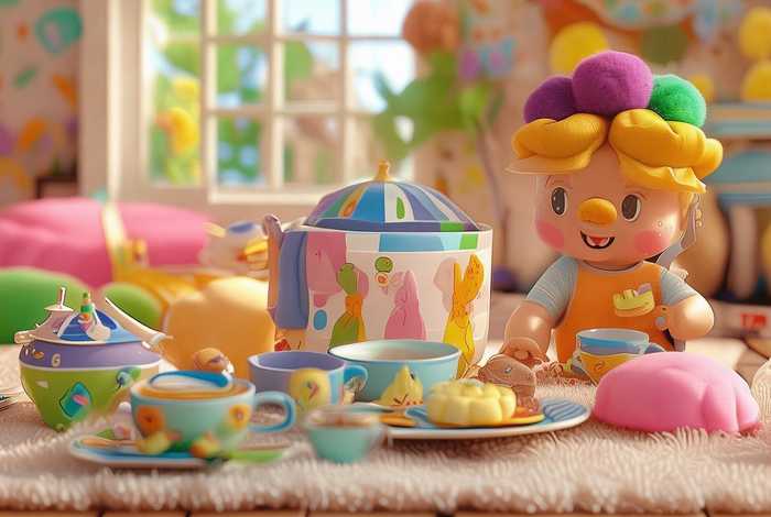 茶具儿童版 - 茶具 儿童画