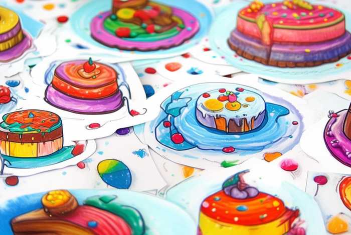 蛋糕的儿童画 蛋糕的儿童画图片大全