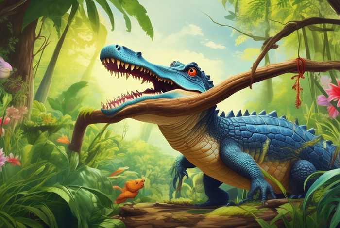 鳄鱼拨牙的故事、鳄鱼拨牙的故事图片