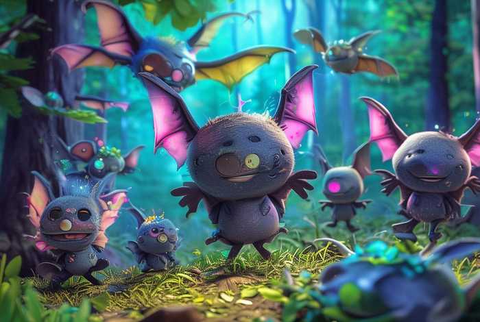 蝙蝠儿童动画片 - 儿童蝙蝠的动画片 蝙蝠儿童动画片 - 儿童蝙蝠的动画片