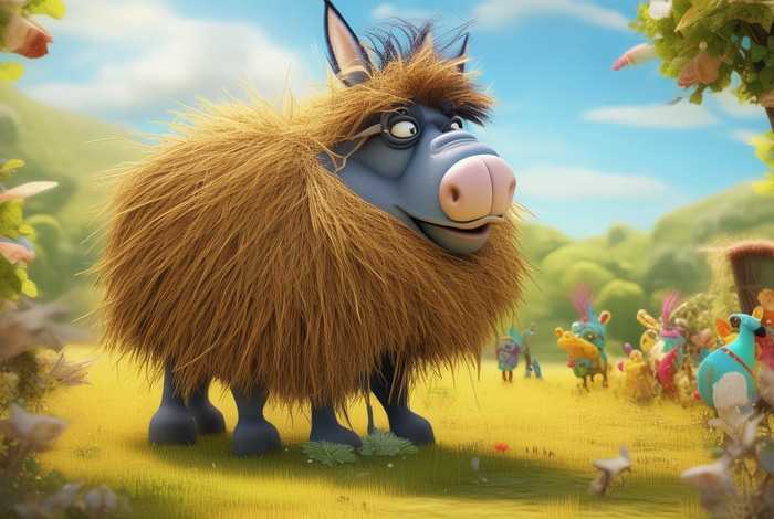 草驴童话故事视频（驴和稻草的故事）