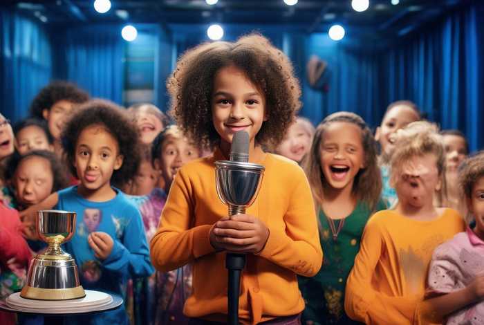 电视台举办少儿讲故事大赛、电视台举办少儿讲故事大赛,第一名奖金1000元