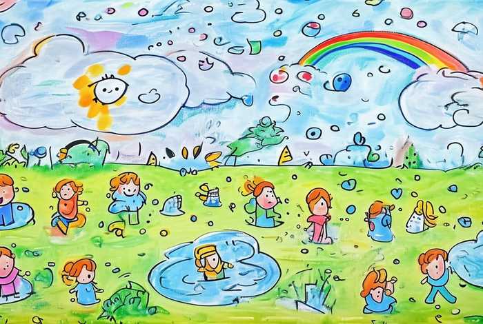 春雨儿童画 - 春雨儿童画简笔画 春雨儿童画 - 春雨儿童画简笔画