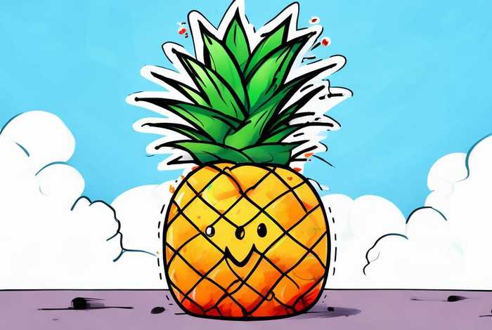 菠萝儿童简笔画；儿童简笔画菠萝的画法