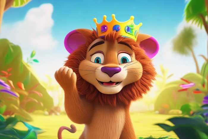霸道的小狮子儿童故事，变大变小的狮子儿童故事