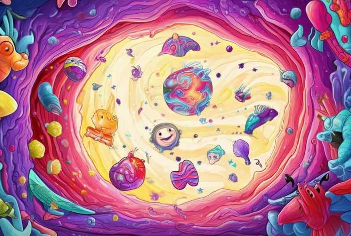 肚子里的故事儿童画 肚子里的故事美术画 肚子里的故事儿童画 肚子里的故事美术画