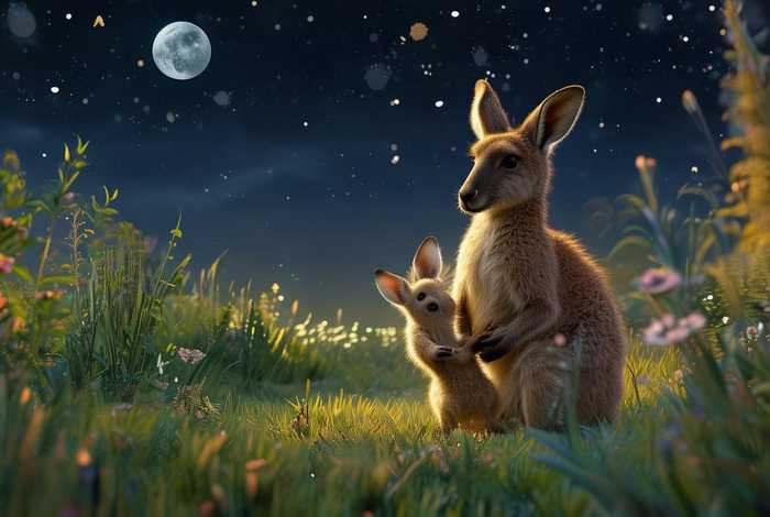 袋鼠的故事儿童睡前故事；关于袋鼠的睡前故事