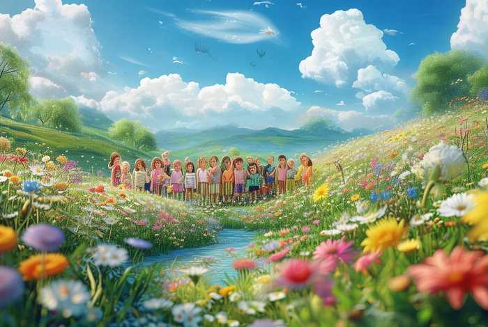 春天的故事儿童合唱、春天的故事合唱歌曲