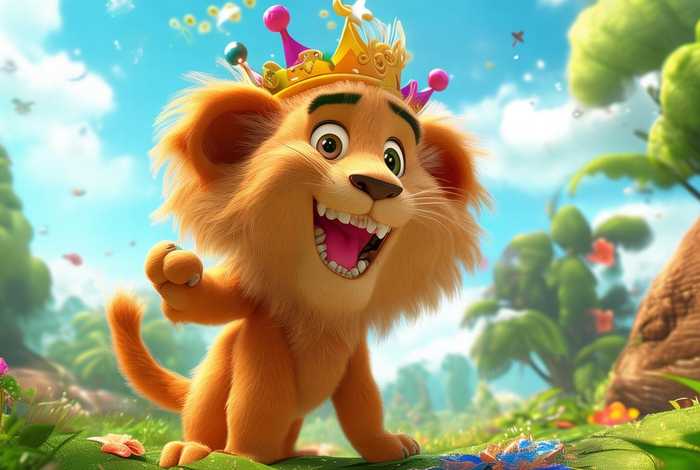 霸道的小狮子儿童故事，变大变小的狮子儿童故事