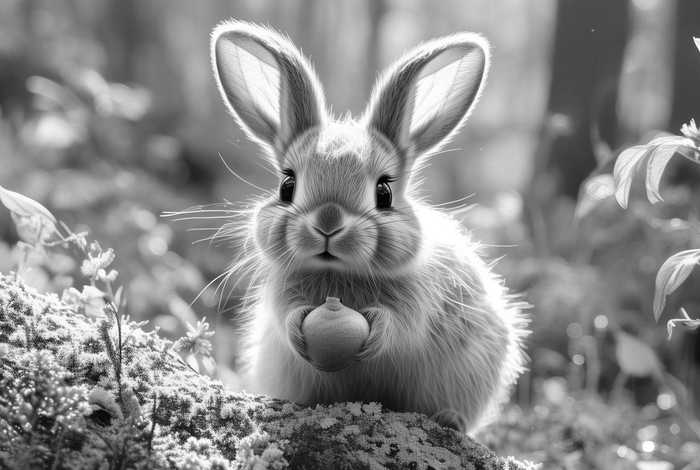 聪明的小兔故事图片 - 聪明的小兔故事图片简笔画