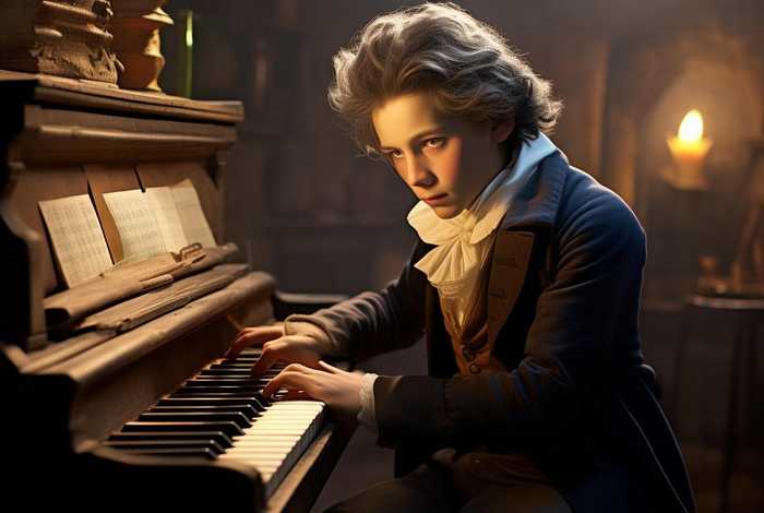 贝多芬童年经历；贝多芬童年经历图片