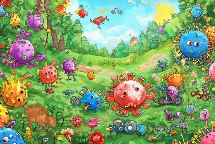 病毒的故事绘本；病毒的故事绘本图片