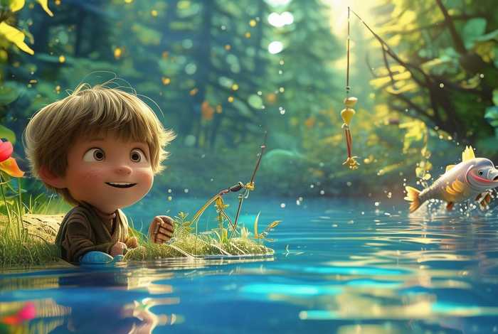 钓鱼绘本故事，钓鱼绘本故事内容