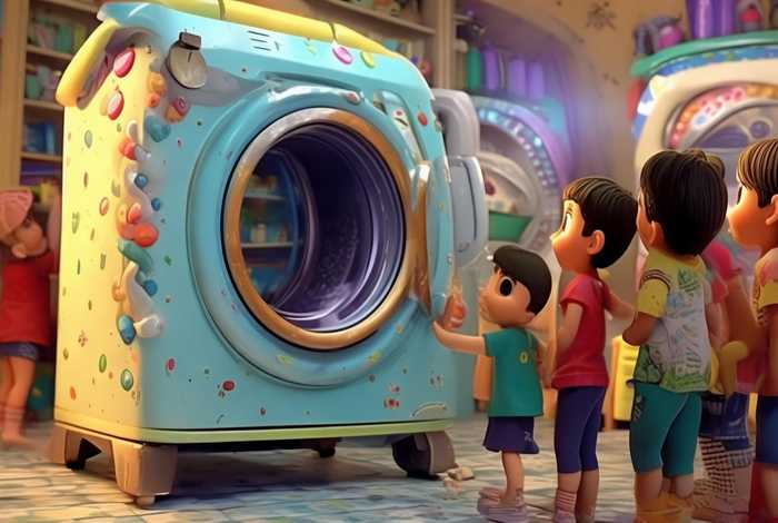 超级大洗衣机儿童故事 - 关于洗衣机的幼儿故事 超级大洗衣机儿童故事 - 关于洗衣机的幼儿故事