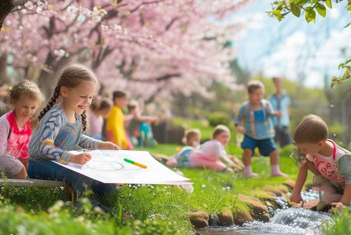 春天的故事儿童版文字 - 春天的故事幼儿绘画