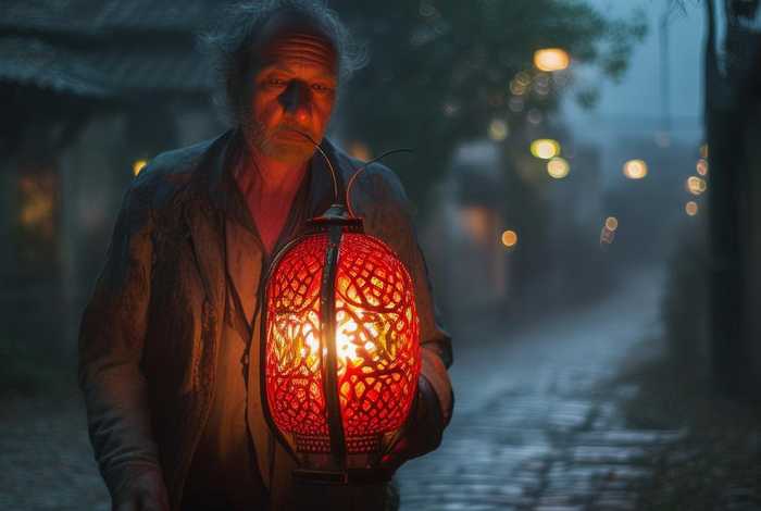 灯笼的故事 - 盲人打灯笼的故事