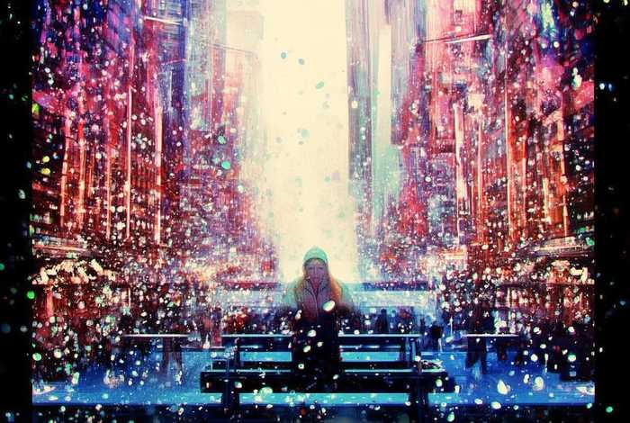 藏在心里的故事；藏在心里的故事融化在这个城市