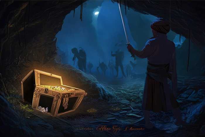 阿里巴巴和四十大盗缩写故事；阿里巴巴和四十大盗的故事缩写