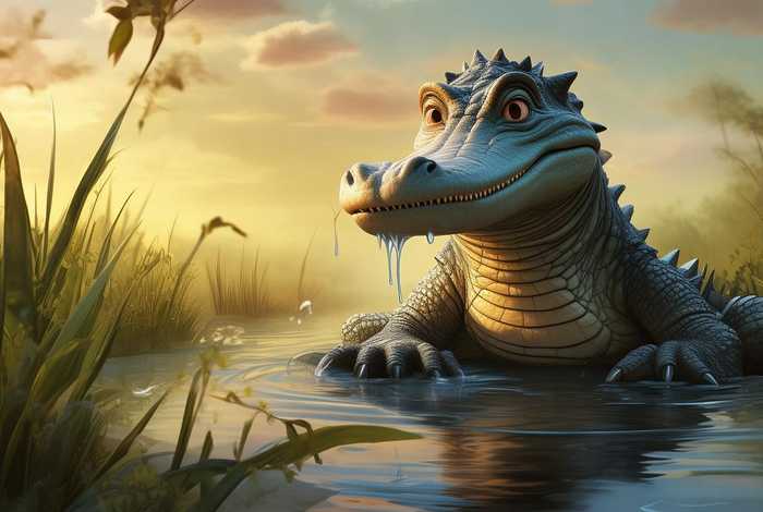 鳄鱼的眼泪这个故事；鳄鱼的眼泪这个故事中鳄鱼流眼泪的原因是什么