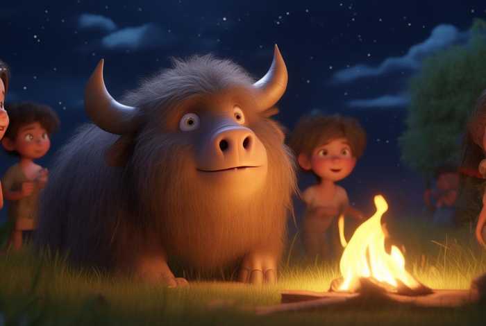 聪明的水牛儿童童话故事，睡前小故事聪明的水牛