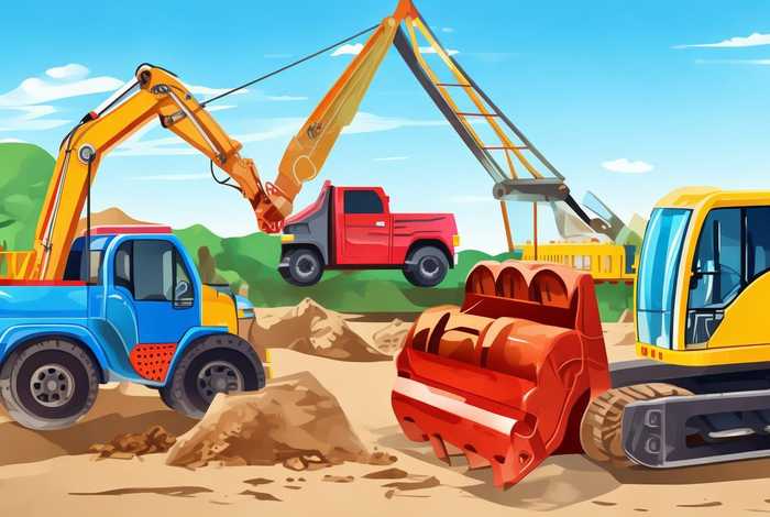 点读版工程车故事书（文字版工程车的故事）