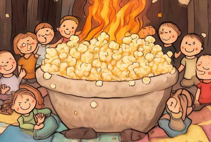 爆米花儿童故事，爆米花故事幼儿