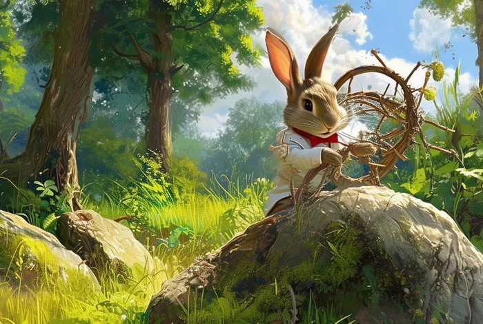 聪明的小兔故事绘本图片（聪明的小兔故事绘本图片高清）